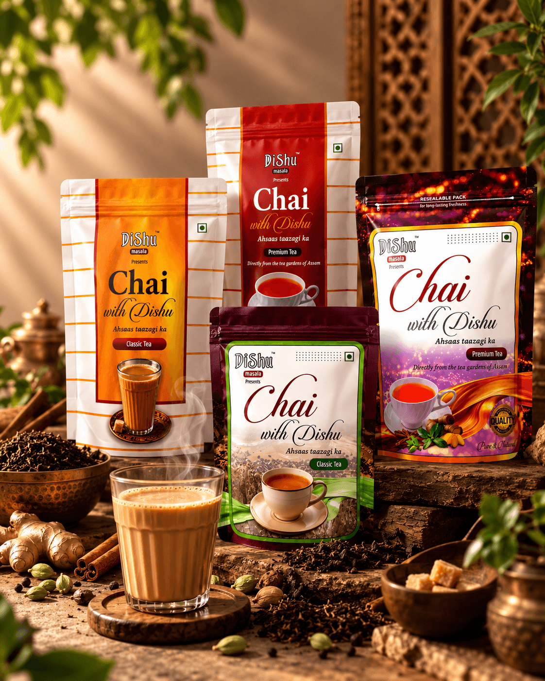 Dishu Masala Black Tea range