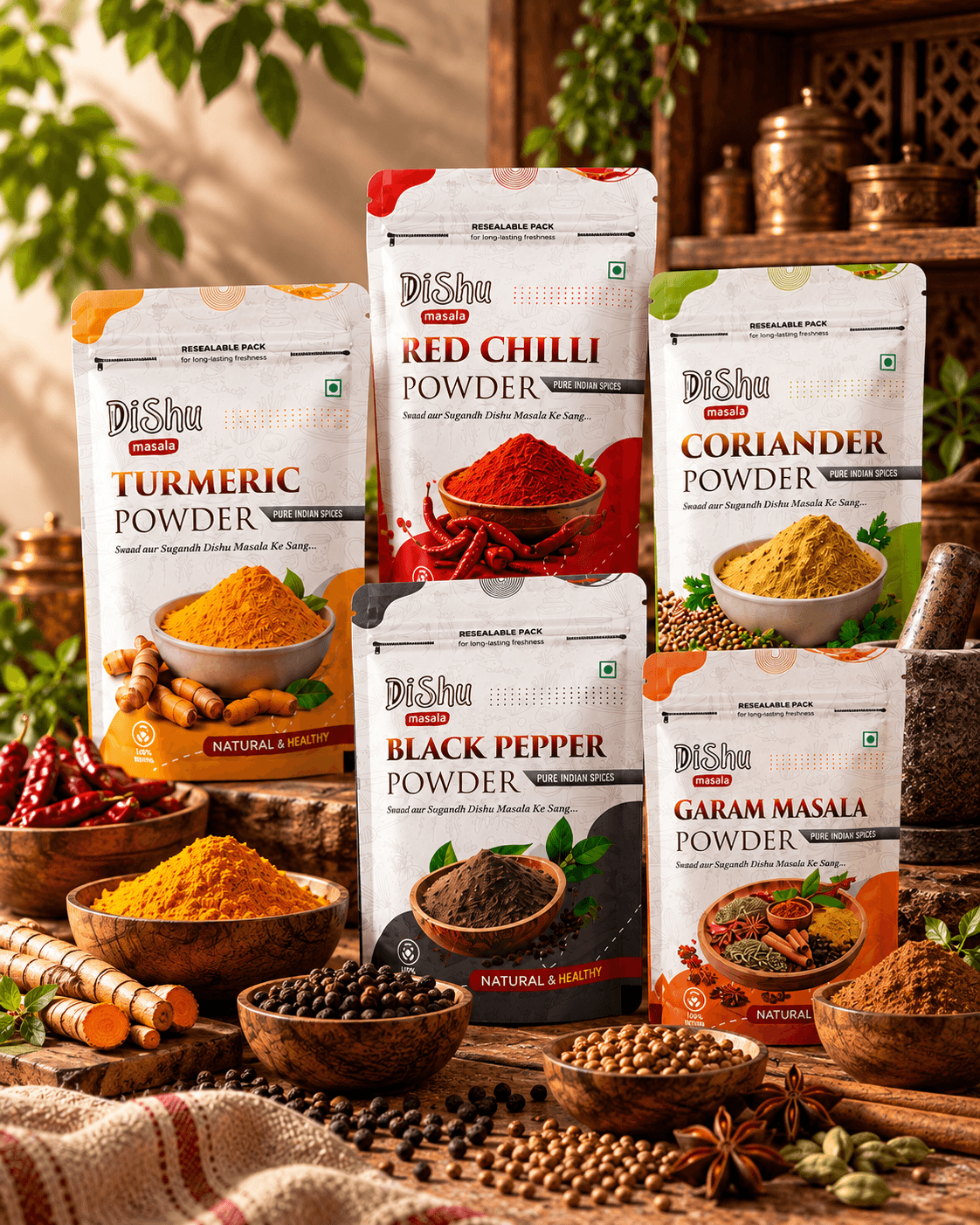 Dishu Masala spice range